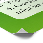 Mojito Recipe Poster (Hoek)