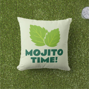 Mojito Tijd! leuk buitenkussen voor cocktail liefh
