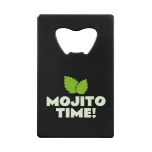 Mojito Time platte flesopener voor cocktailsliefhe Kredietkaart Flessenopener