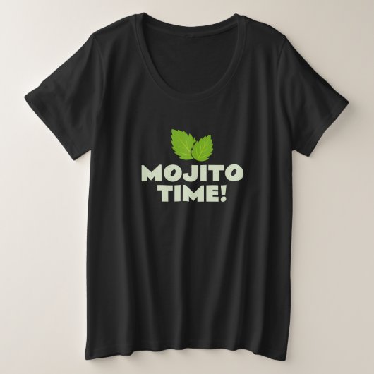 Mojito Time ! t-shirt taille plus pour femmes (Design devant)