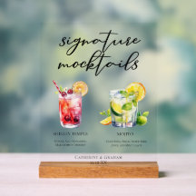 Mojitos Shirley Temple pour mariage d'été sans alc