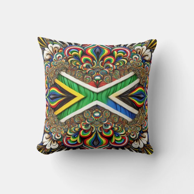 MoJo Coussin avec design de couleurs sud-africaine (Recto)