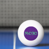 Mojo groen paarse witte 1-sterren pingpongbal pingpongballen (Net)