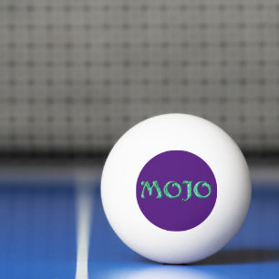 Mojo groen paarse witte 3-sterren pingpongbal pingpongballen