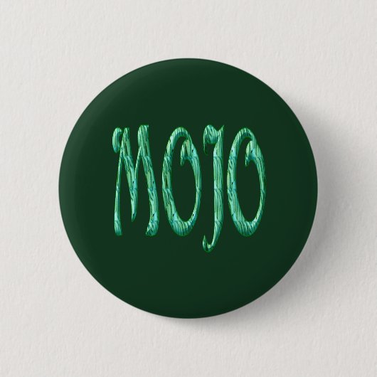Mojo groene knop ronde button 5,7 cm (Voorkant)