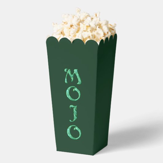 Mojo groene popcorn dozen bedankdoosjes (Popped)