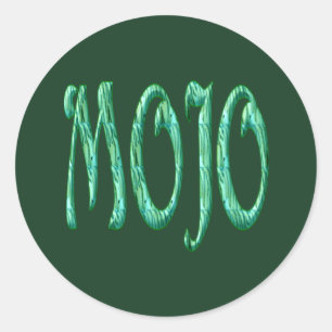 Mojo groene ronde stickers