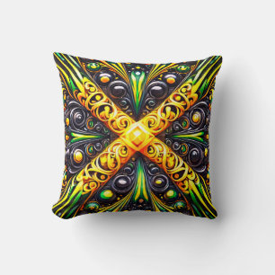 MoJo Kussen met Jamaicaanse Kleuren Design