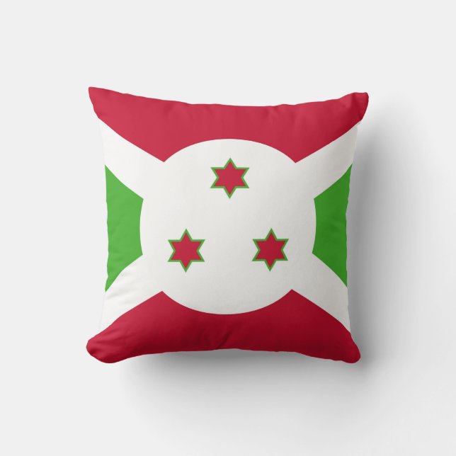 MoJo Kussen met vlag van Burundi (Voorkant)
