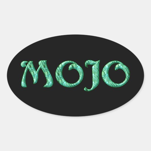 Mojo oval stickers (Voorkant)