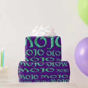 Mojo paars glanzend verpakkingspapier cadeaupapier
