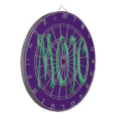 Mojo paarse dartboard dartbord (Voorkant Links)