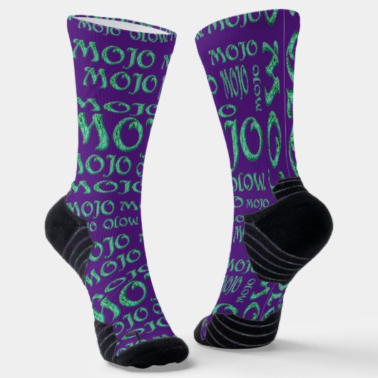 Mojo paarse high performance sokken (Gebogen)