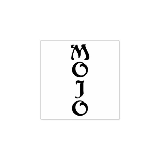 Mojo petit tampon caoutchouc verticale sans poigné (Impression)