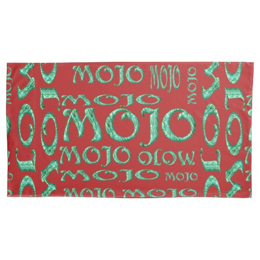 Mojo red king pillowcase kussensloop (Voorkant)