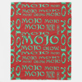 Mojo rode fleece deken (Voorkant)