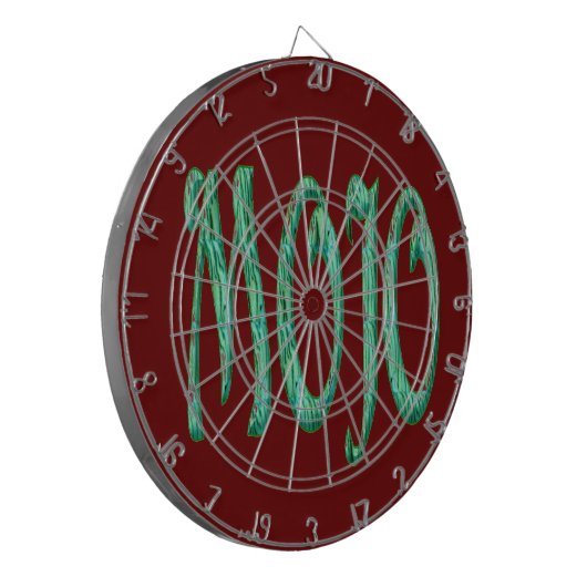 Mojo rood dartbord (Voorkant Links)