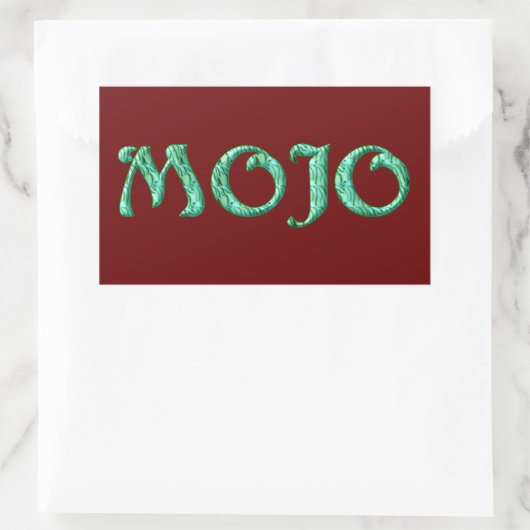 Mojo rouge rectangle stickers (Sac)