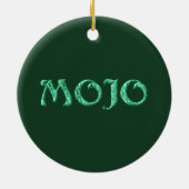 Mojo vert pendaison ornement rond (Dos)