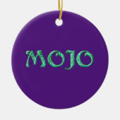 Mojo violet pendaison ornement rond (Devant)