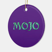 Mojo violet pendaison ornement rond (Gauche)