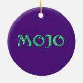 Mojo violet pendaison ornement rond (Dos)