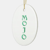 Mojo wit hangend ovaal ornament (Links)