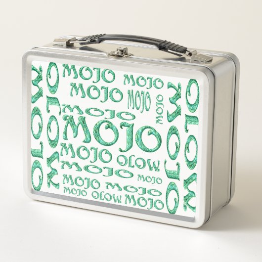 Mojo wit roestvrij lunchbox (Voorkant)