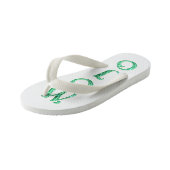 Mojo witte peuter teenslippers (Schuin)