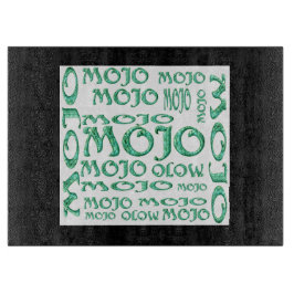 Mojo zwart wit glas snijplank