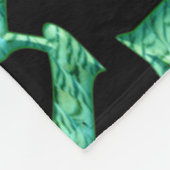 Mojo zwarte fleece deken (Hoek)