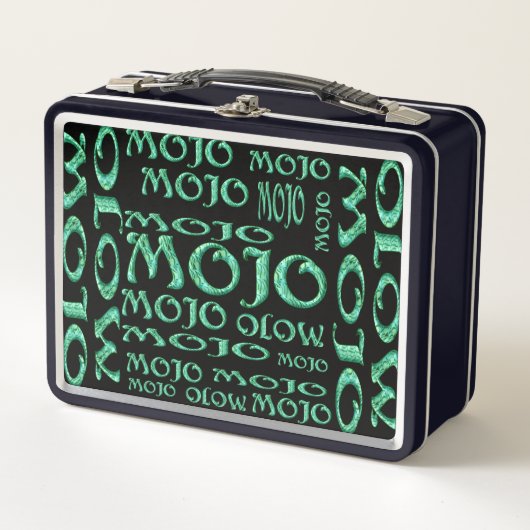 Mojo zwarte lunchbox (Voorkant)