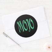 Mojo zwarte ronde stickers (Envelop)