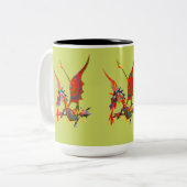 Mok - 016 - Rode Draak (Voorkant links)