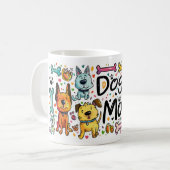 Mok 11 oz Dog Mom Gift Idee voor bontmoeders (Voorkant links)