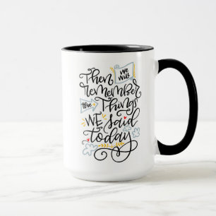 Mok 2 van 2, dan zullen we ons herinneren..