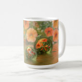 mok 3D Floral & Marble (Voorkant rechts)