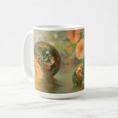mok 3D Floral & Marble (Voorkant links)