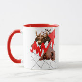 Mok aandelenmarkt rood (Links)