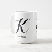 Mok aangepaste monogram OVERSTROMING CUP-scripts (Voorkant links)