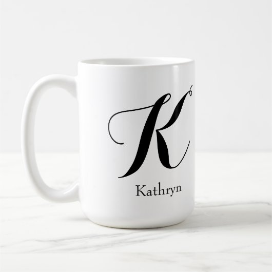 Mok aangepaste monogram OVERSTROMING CUP-scripts (Links)