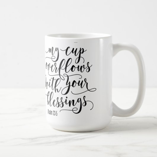 Mok aangepaste monogram OVERSTROMING CUP-scripts (Rechts)