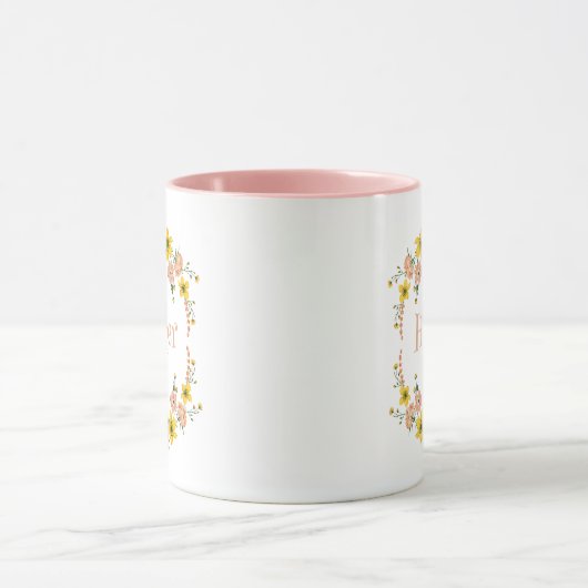 Mok Aangepaste naam | Aangepaste cadeaus voor haar (Midden)