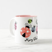 Mok aangepaste naam Ladybug Coffee (Voorkant links)