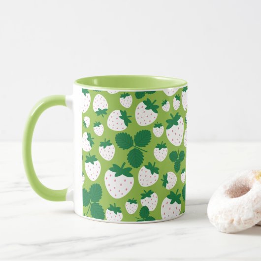 Mok aardbeien (Met donut)