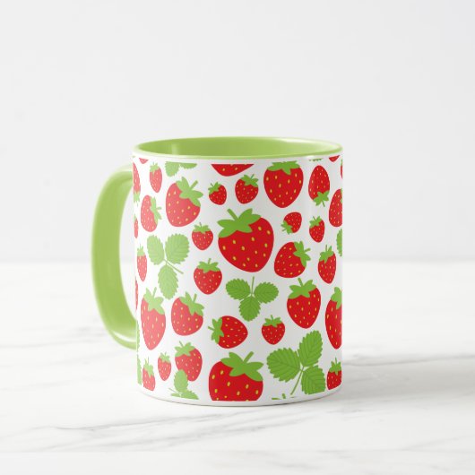 Mok aardbeien (Voorkant links)