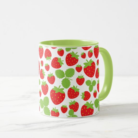 Mok aardbeien (Voorkant rechts)