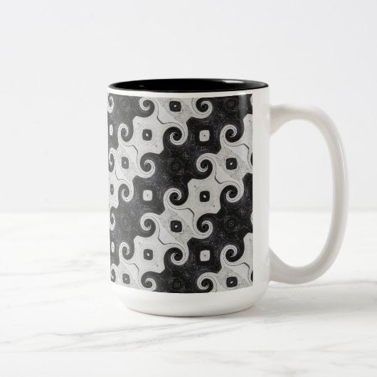 Mok abstract Diamond Eye Curls Pattern (Rechts)