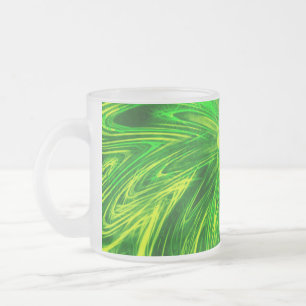 Mok Abstracte Lijnen Groene Bloem