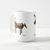 Mok abstracte paarden (Voorkant links)